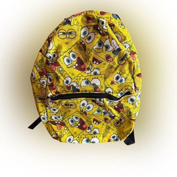Nwt SpongeBob SquarePants Kids Backpack - Yellow - Picture 1 of 2
